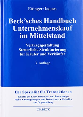 Beck'sches Handbuch Unternehmenskauf im Mittelstand von Beck C. H.
